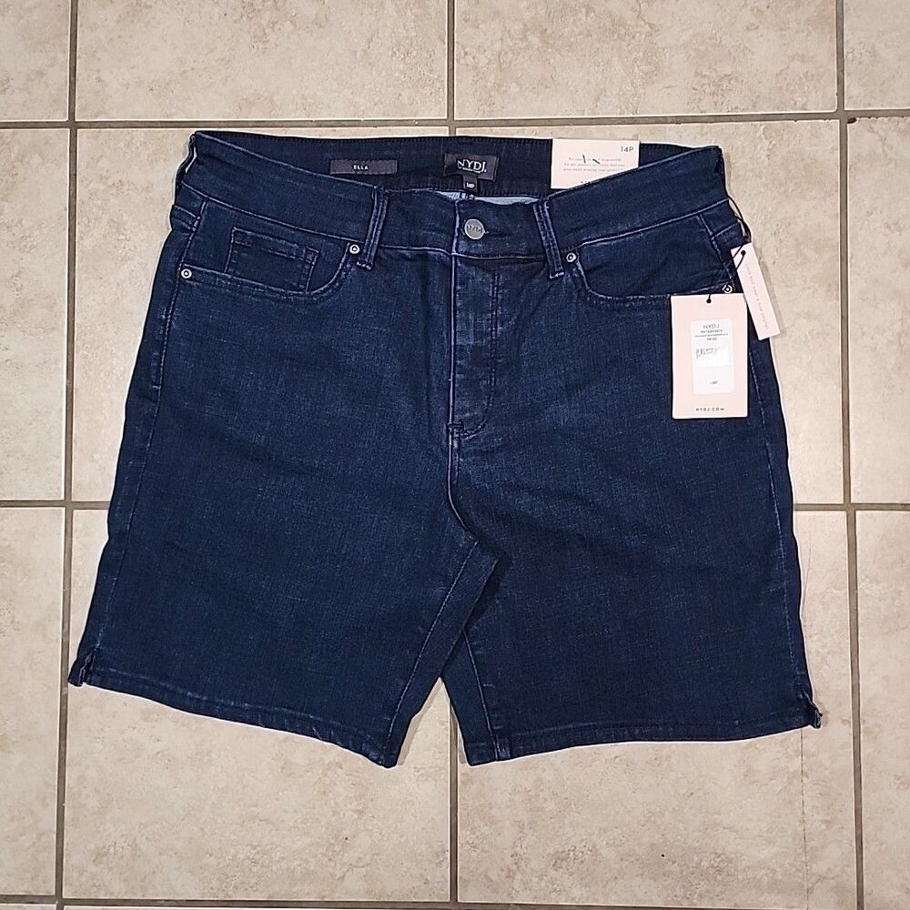 NYDJ Ella 14P Women's Denim Shorts With Lift X Tuck Technology